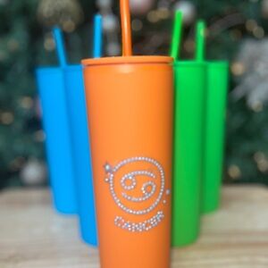 Cancer Zodiac Tumbler - Orange